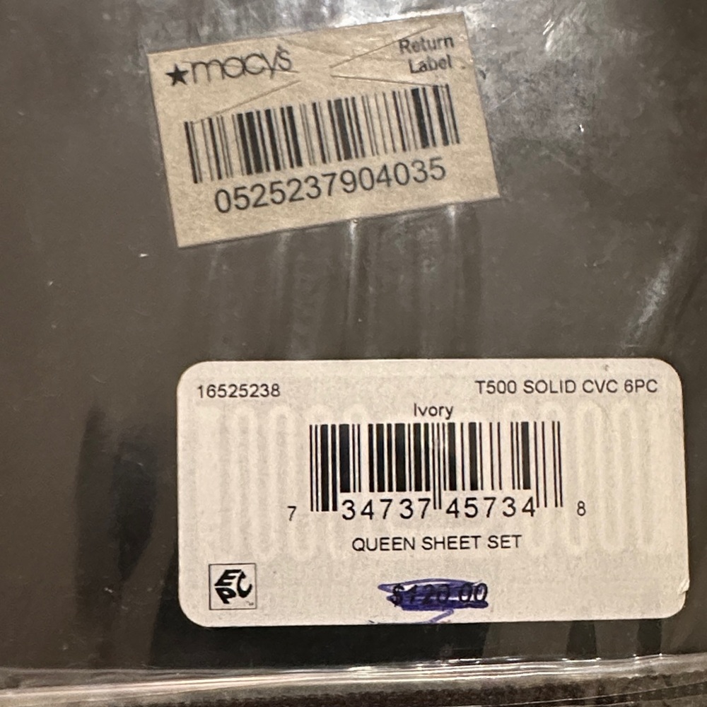 Brand new 500 Thread Count Queen Sheet Set Macys - Picture 4 of 4